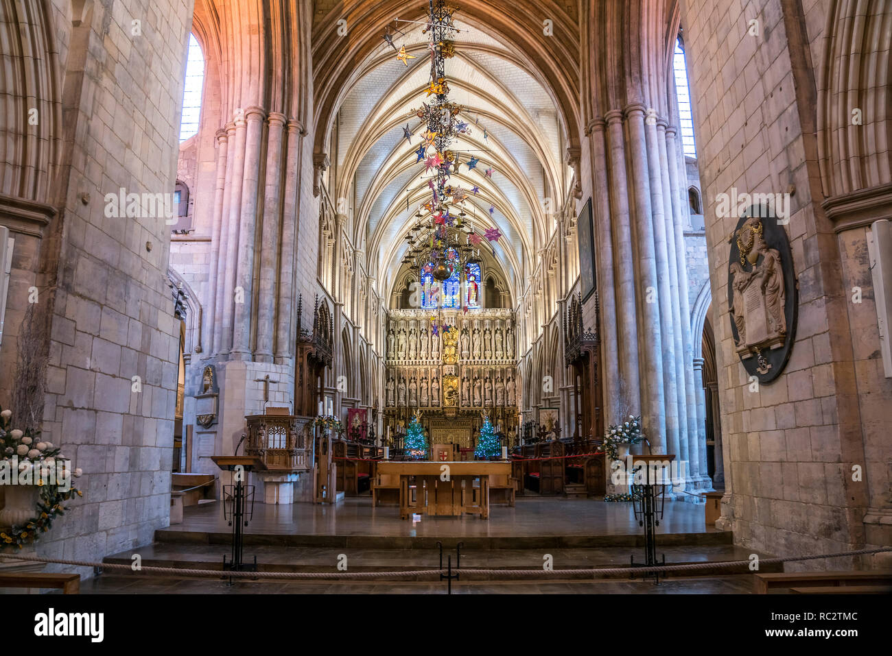 Innenraum der Southwark Cathedral, London, Vereinigtes Königreich Großbritannien, Europa |  Southwark Cathedral interior, London, United Kingdom of Gr Stock Photo