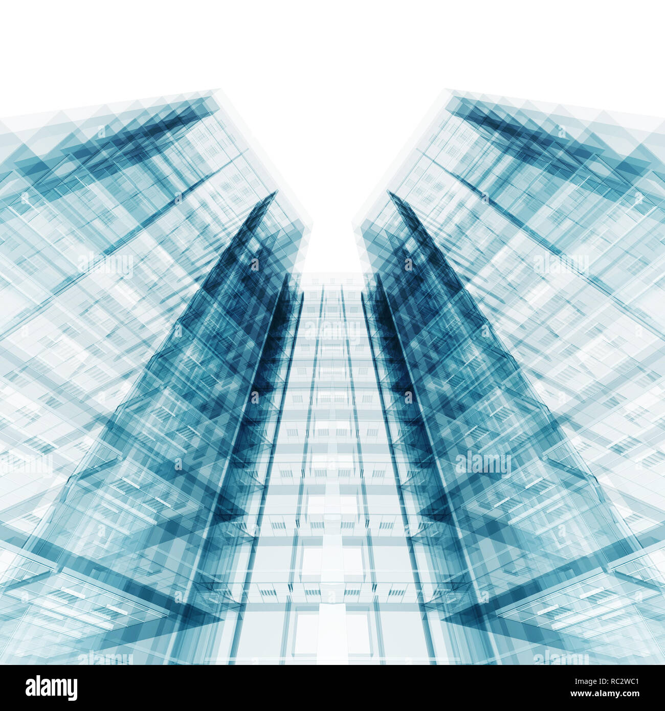 Architecture concept project. 3d rendering Stock Photo - Alamy