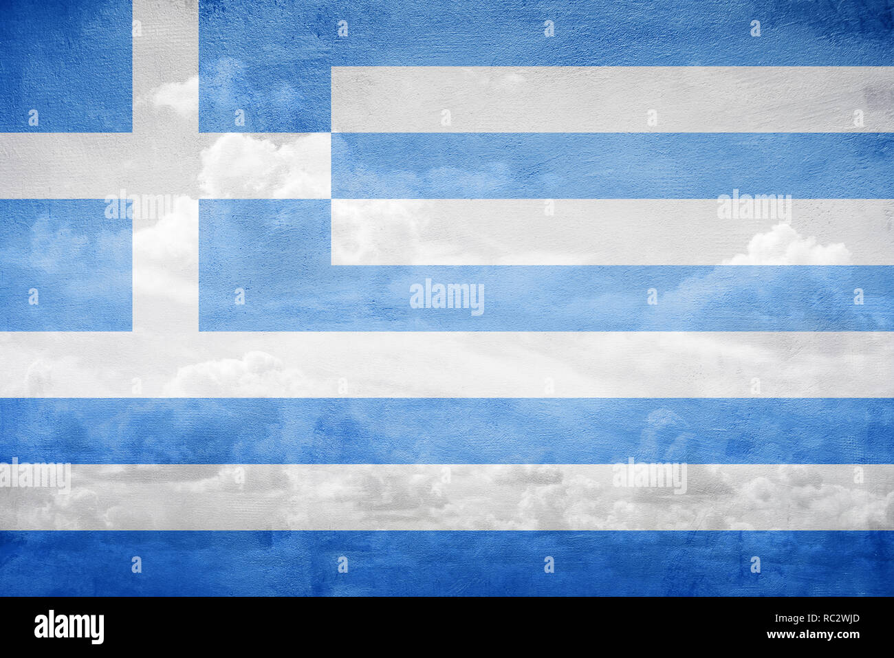 Greece flag illustration Stock Photo