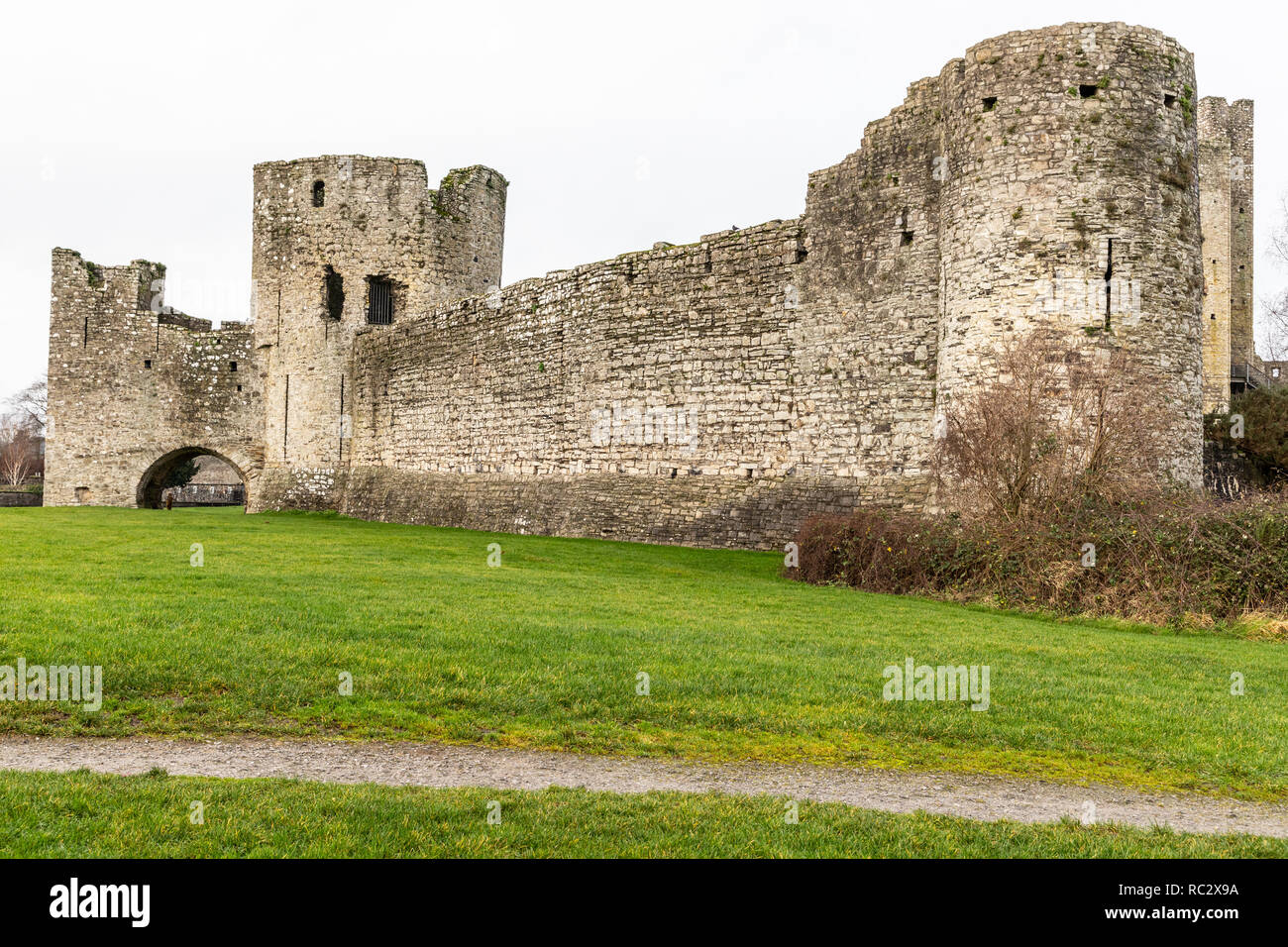 Ruins of Trim castle, Meath, Ireland Stock Photo Alamy