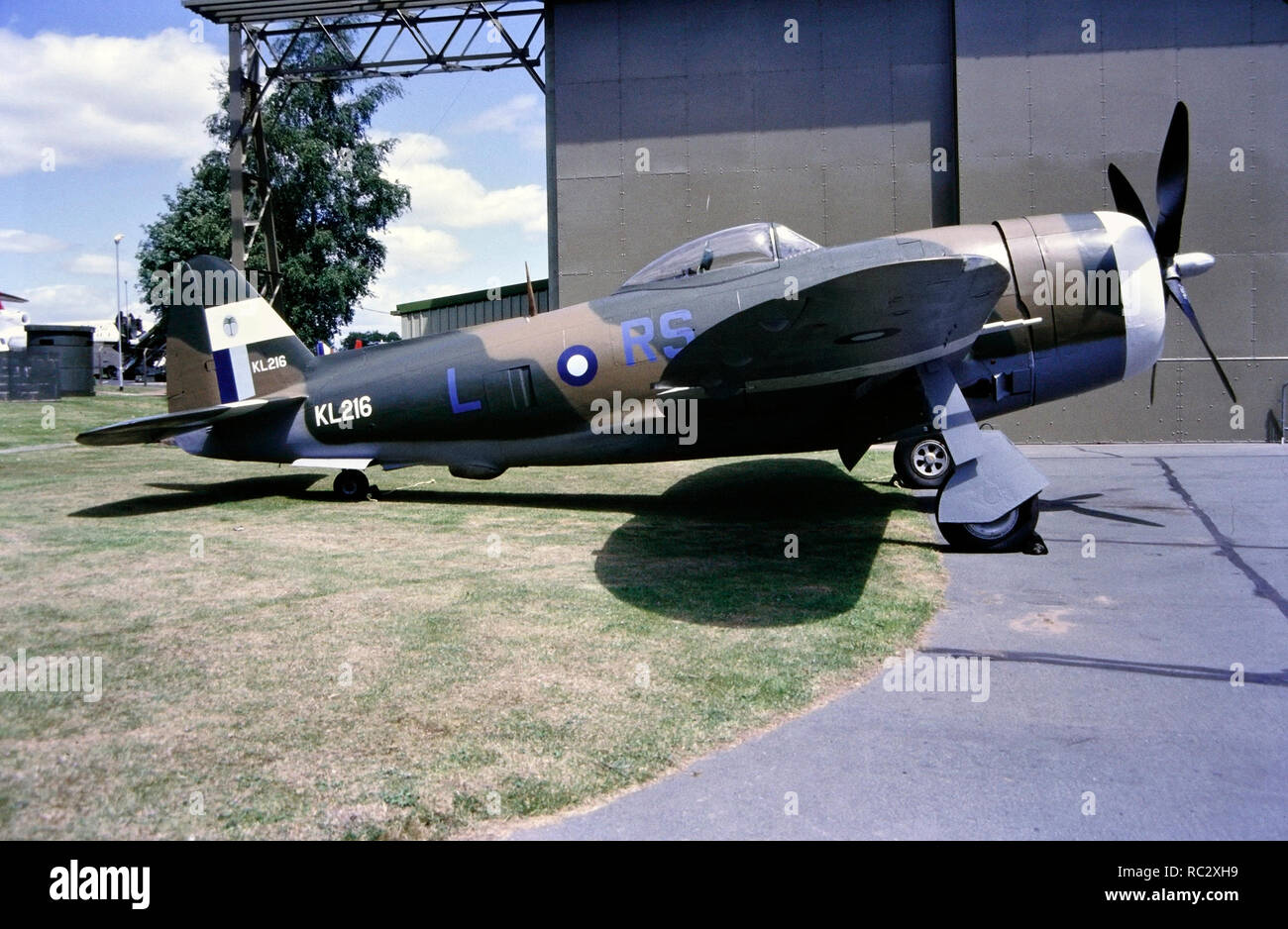 P-47D Thunderbolt fighter aircraft, RAF Cosford 1995 Stock Photo