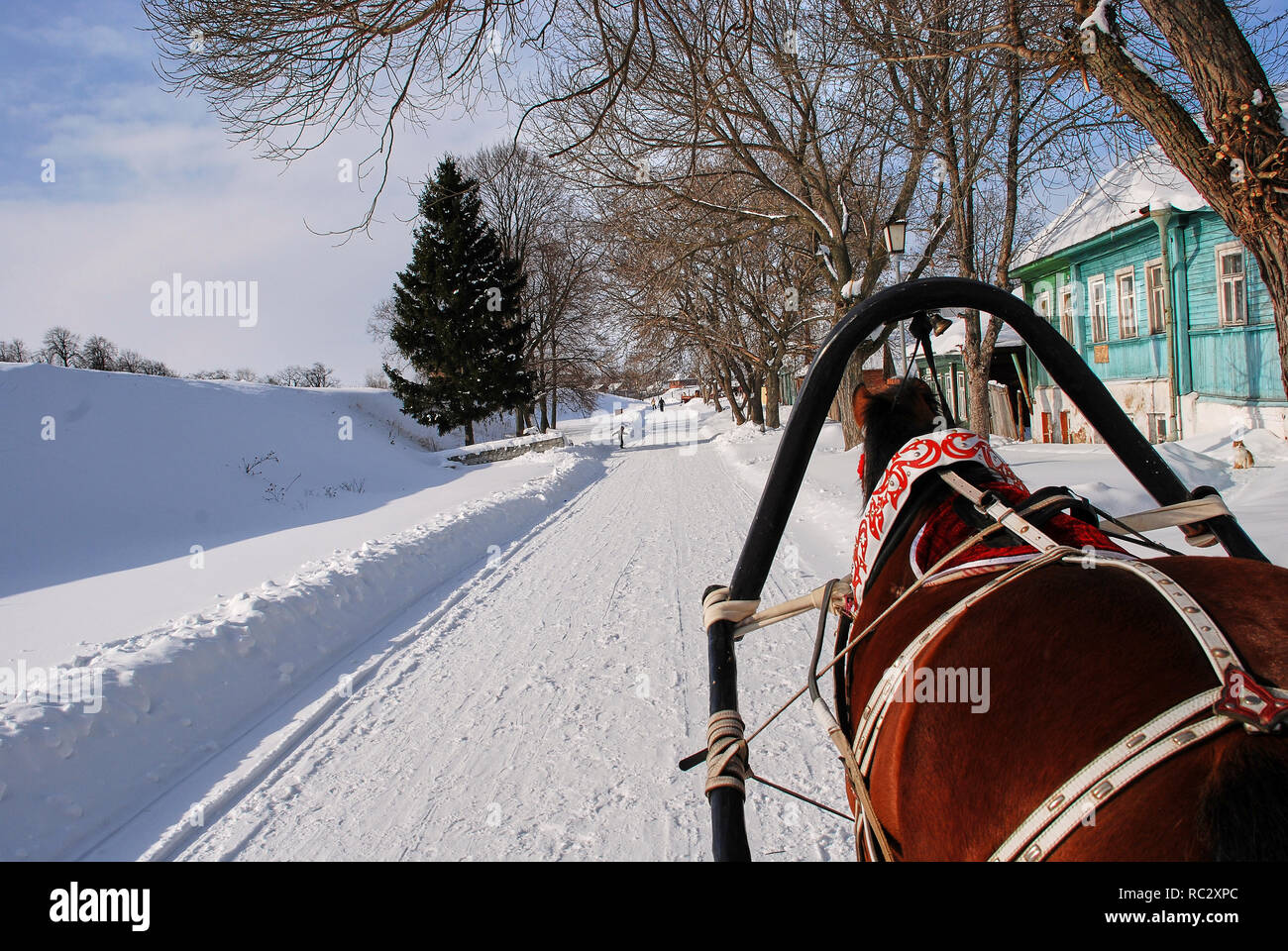 Clydesdale sleigh ride hires stock photography and images Alamy