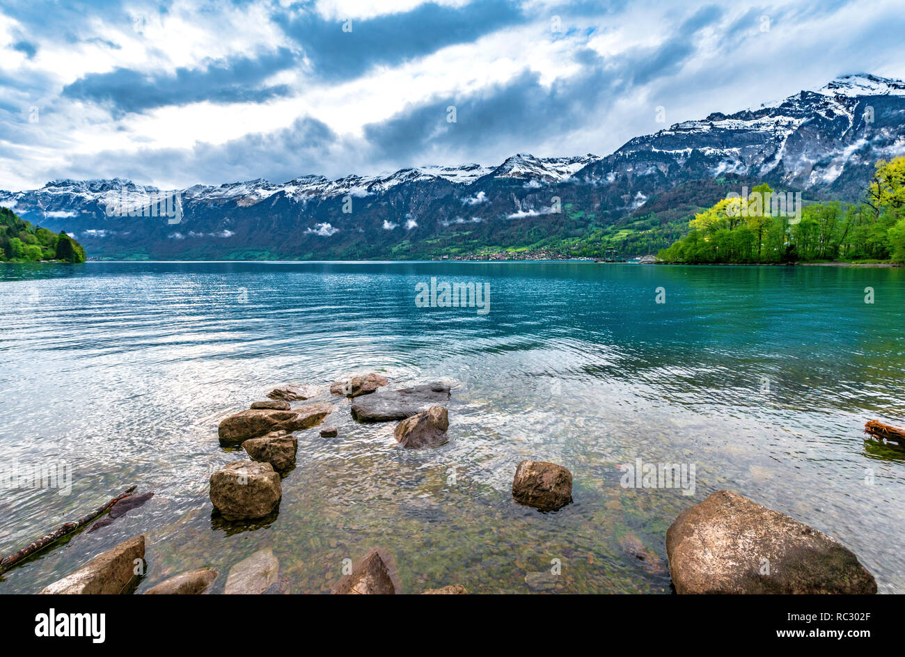 Landscape at Brienz lake, Switzerland Stock Photo - Alamy