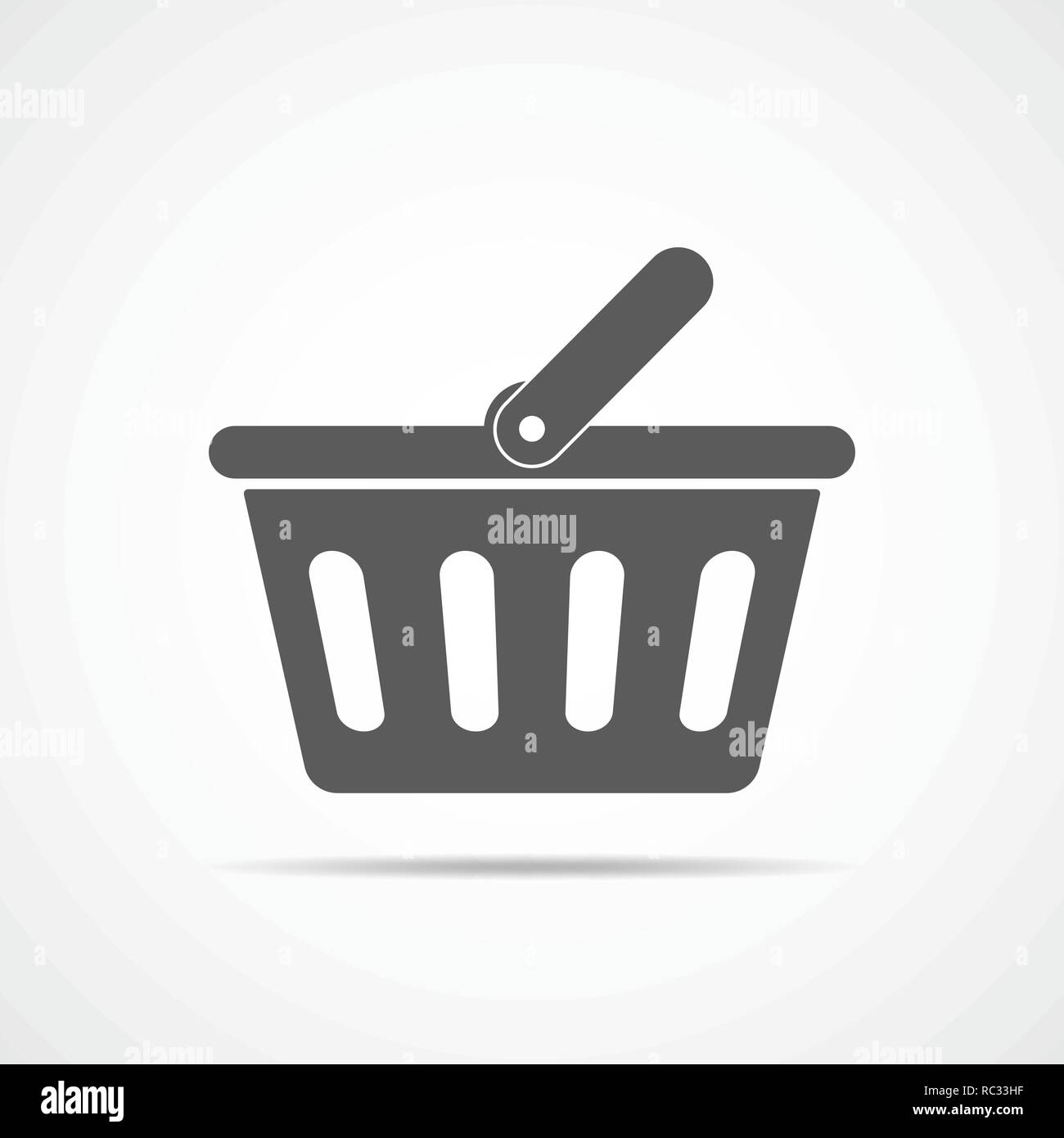 Shopping Basket Market Isolated Icon Flat Design Royalty Free SVG,  Cliparts, Vectors, and Stock Illustration. Image 61125486.