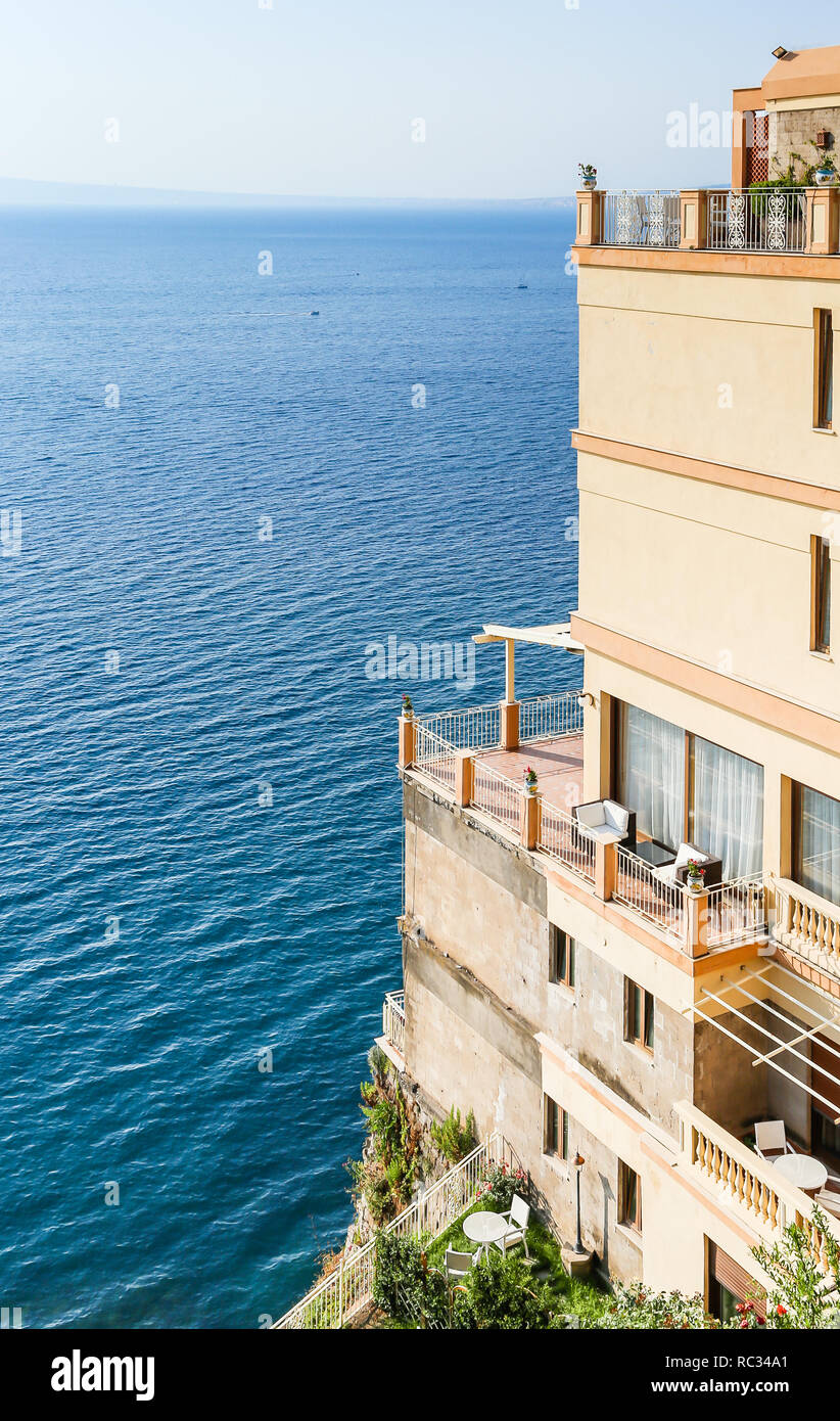 Hotel on the beach. Vico Equense. Italy Stock Photo Alamy