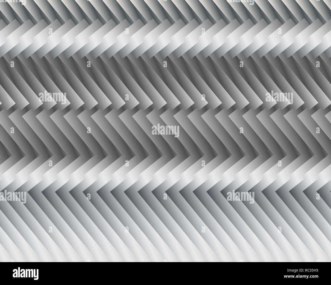 Strips or wire made of metal, shimmering in the light. Dark technical background Stock Vector