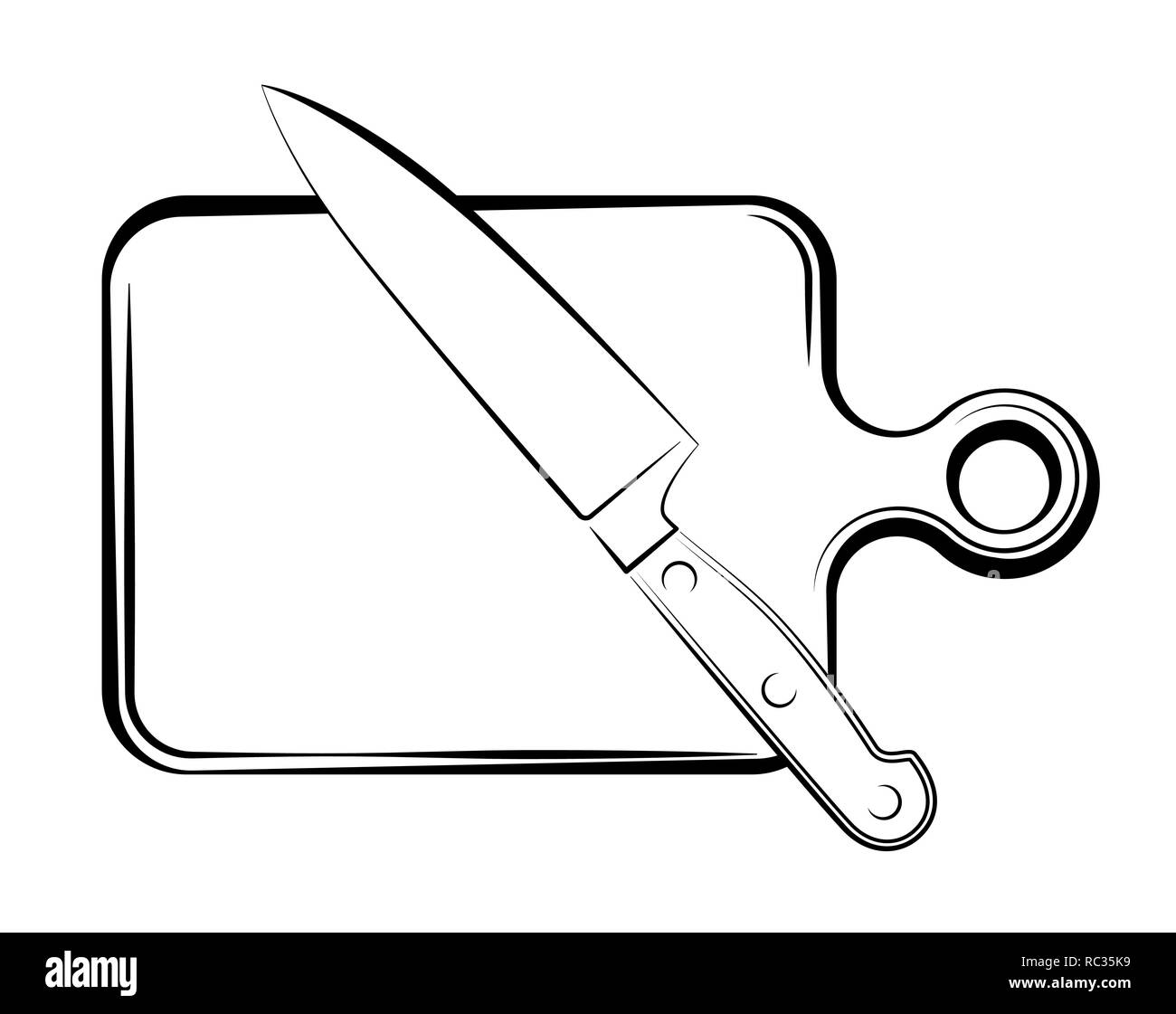 Chopping Board Drawing