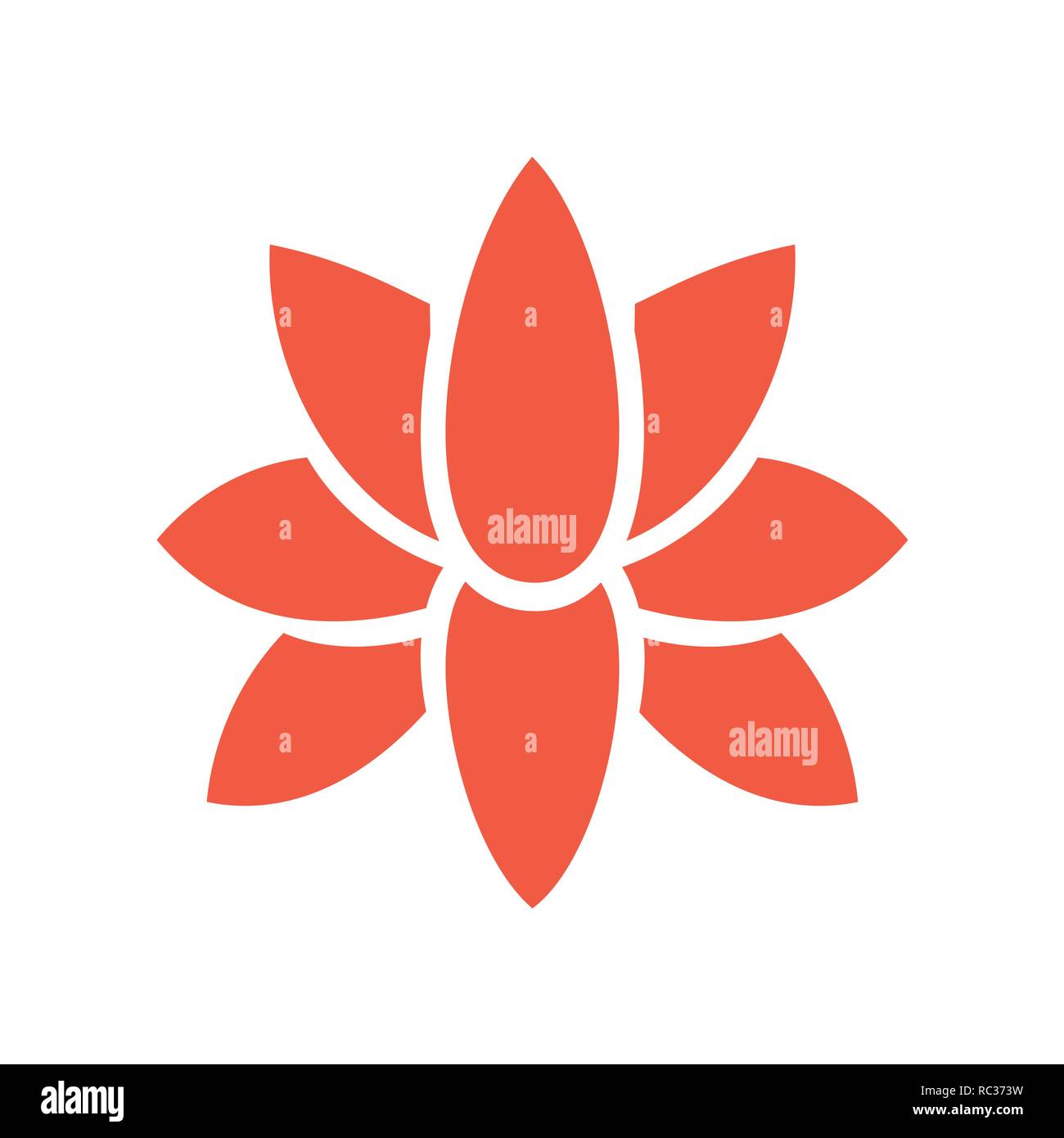 Flower color icon on white background for graphic and web design ...