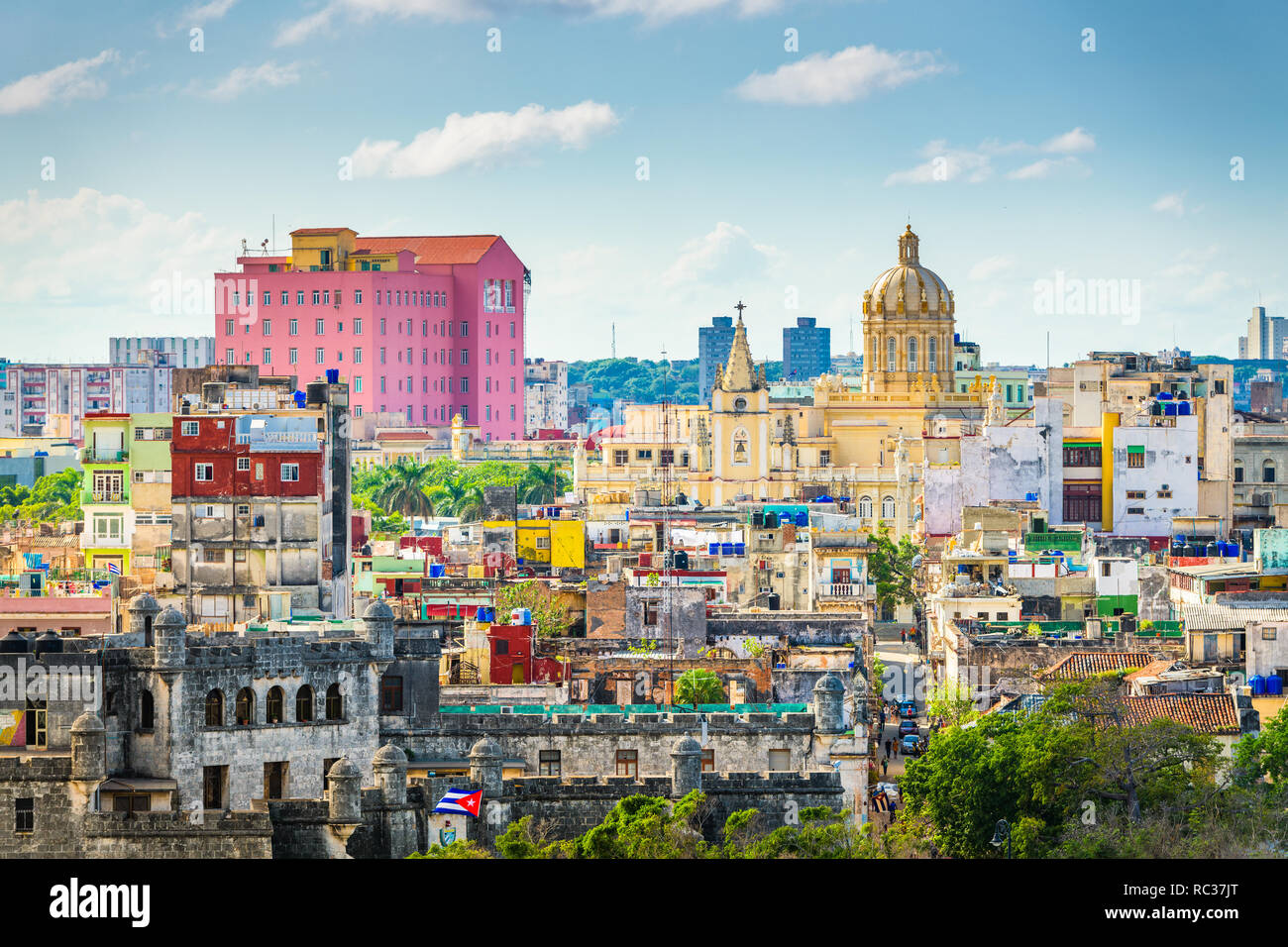 Havana, Cuba downtown skyline. Stock Photo