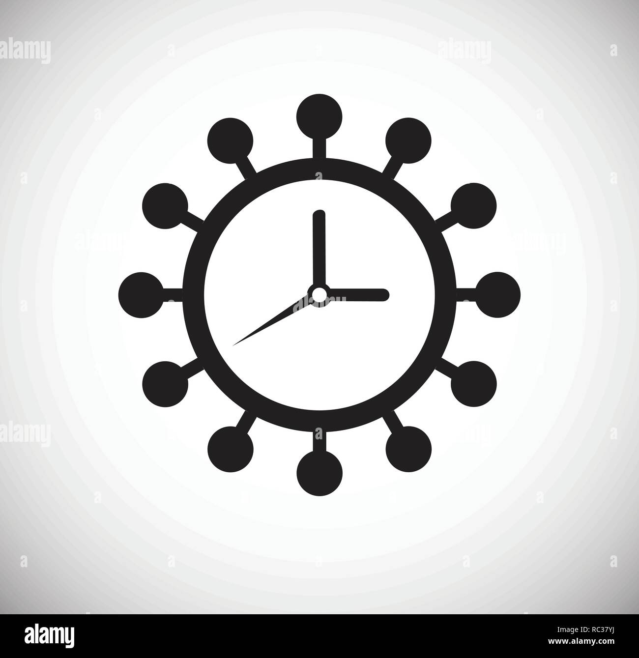 Time icon on white background for graphic and web design, Modern simple ...