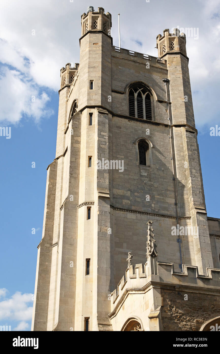 Great St. Mary's Anglican Church in the university city of Cambridge, Cambridgeshire, England Stock Photo