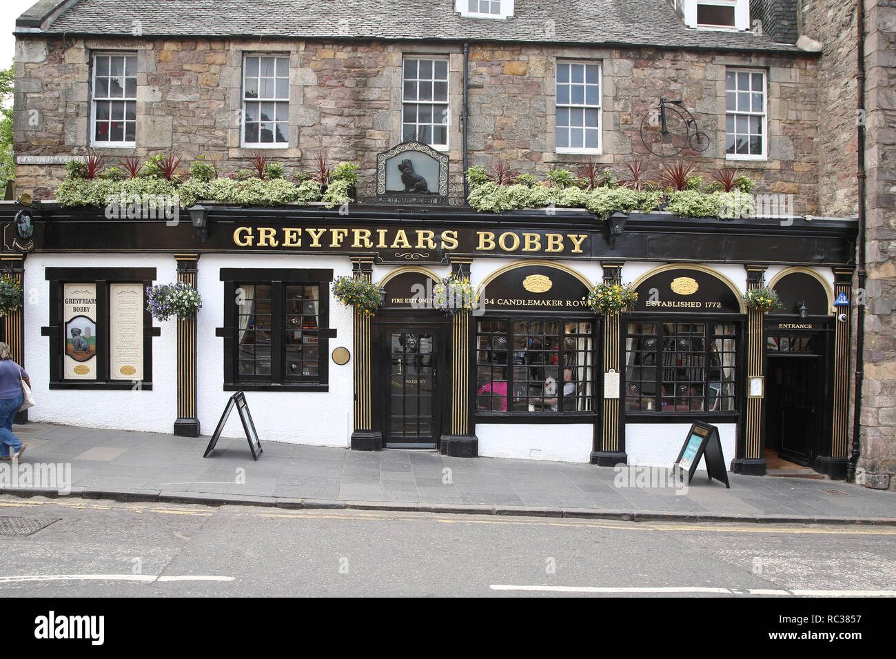 Greyfriars Bobby, Edinburgh, capital city of Scotland Stock Photo