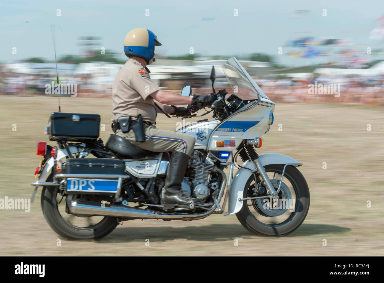 80s American Kawasaki police motorcycle at Preston Steam Rally, Kent,  England Stock Photo - Alamy