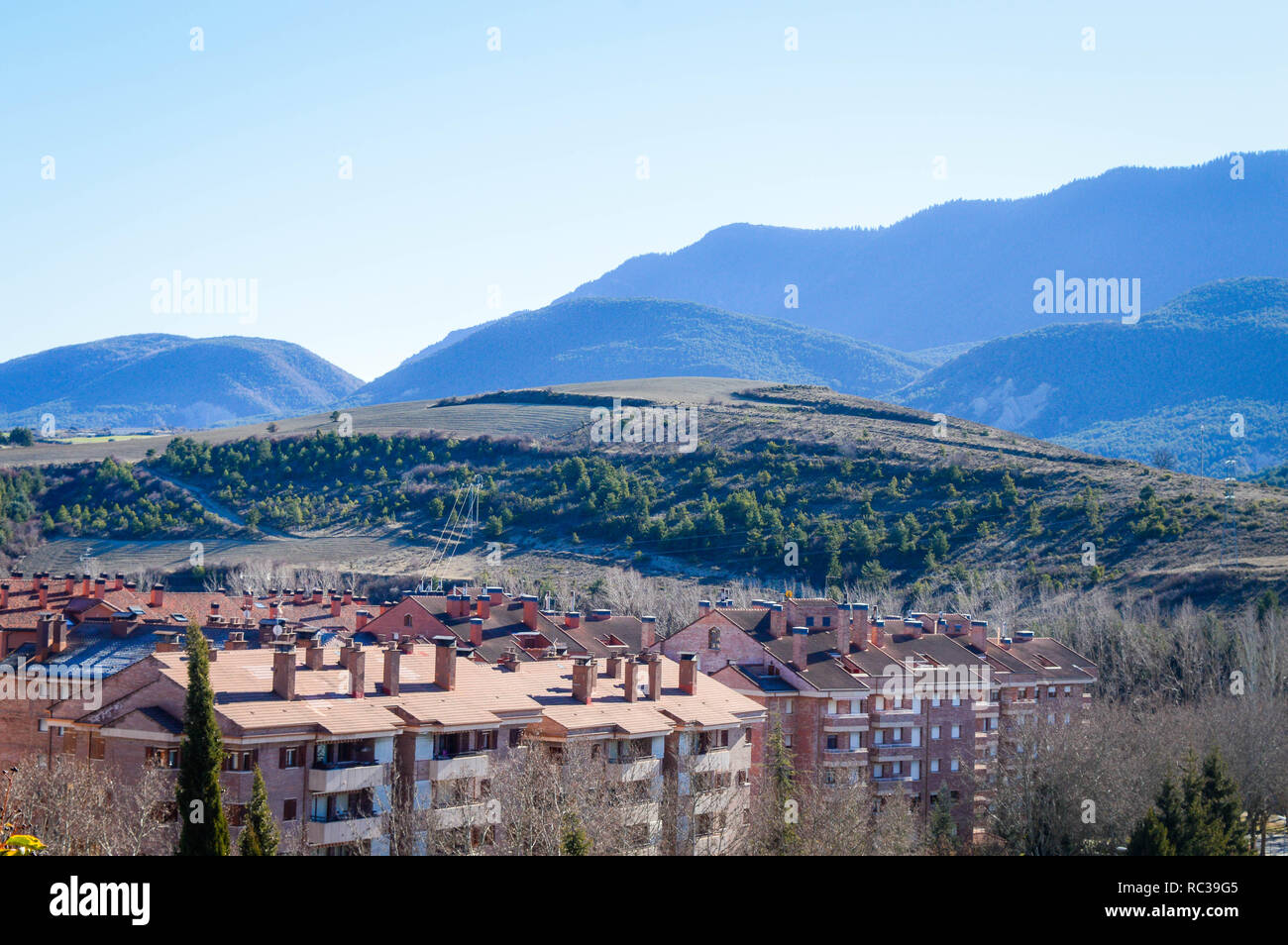 Trip to the city of Jaca Spain Stock Photo Alamy