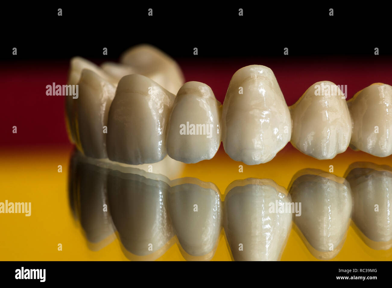 Ceramic zirconia teeth Stock Photo Alamy