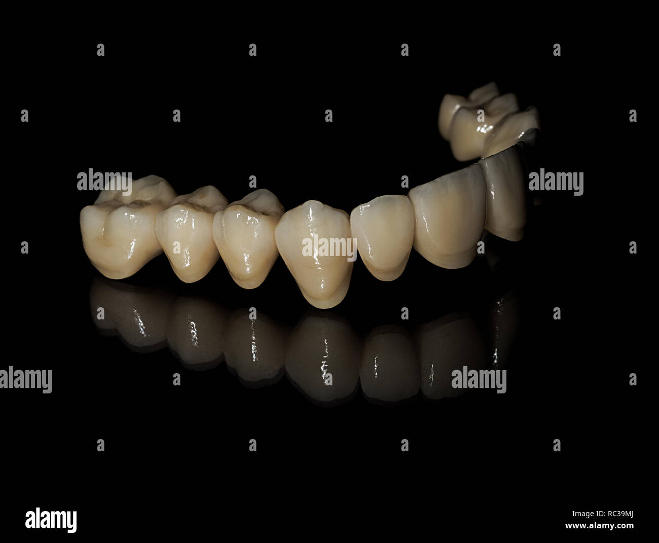 Ceramic zirconia teeth Stock Photo Alamy