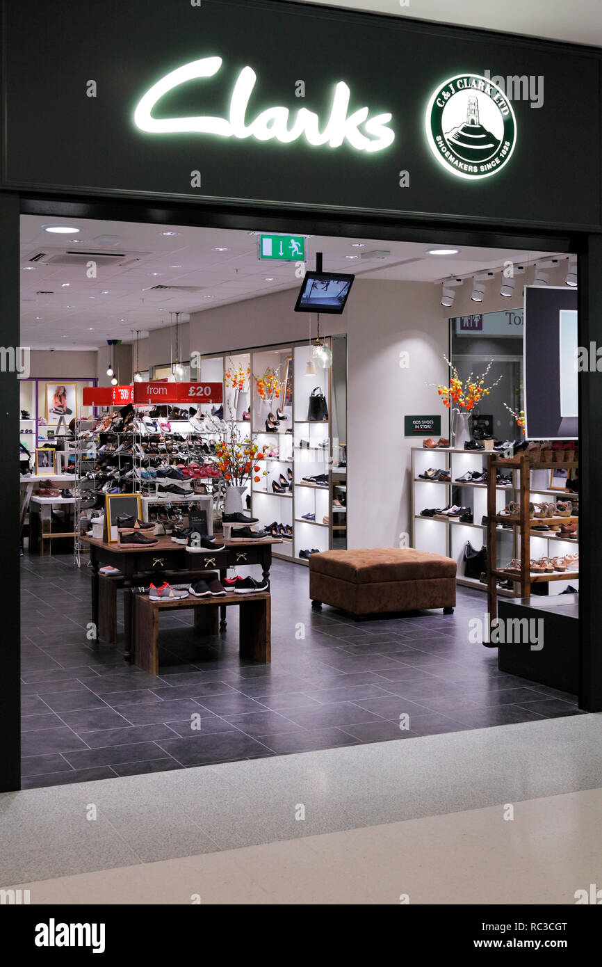 Clarks shoe shope in Stirling, UK Stock Photo
