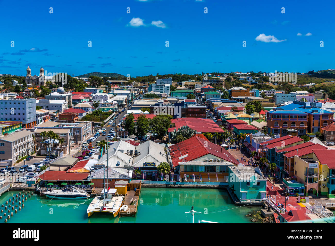 Antigua Port City Stock Photo Alamy