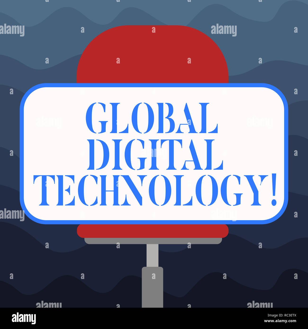 Writing note showing Global Digital Technology. Business photo