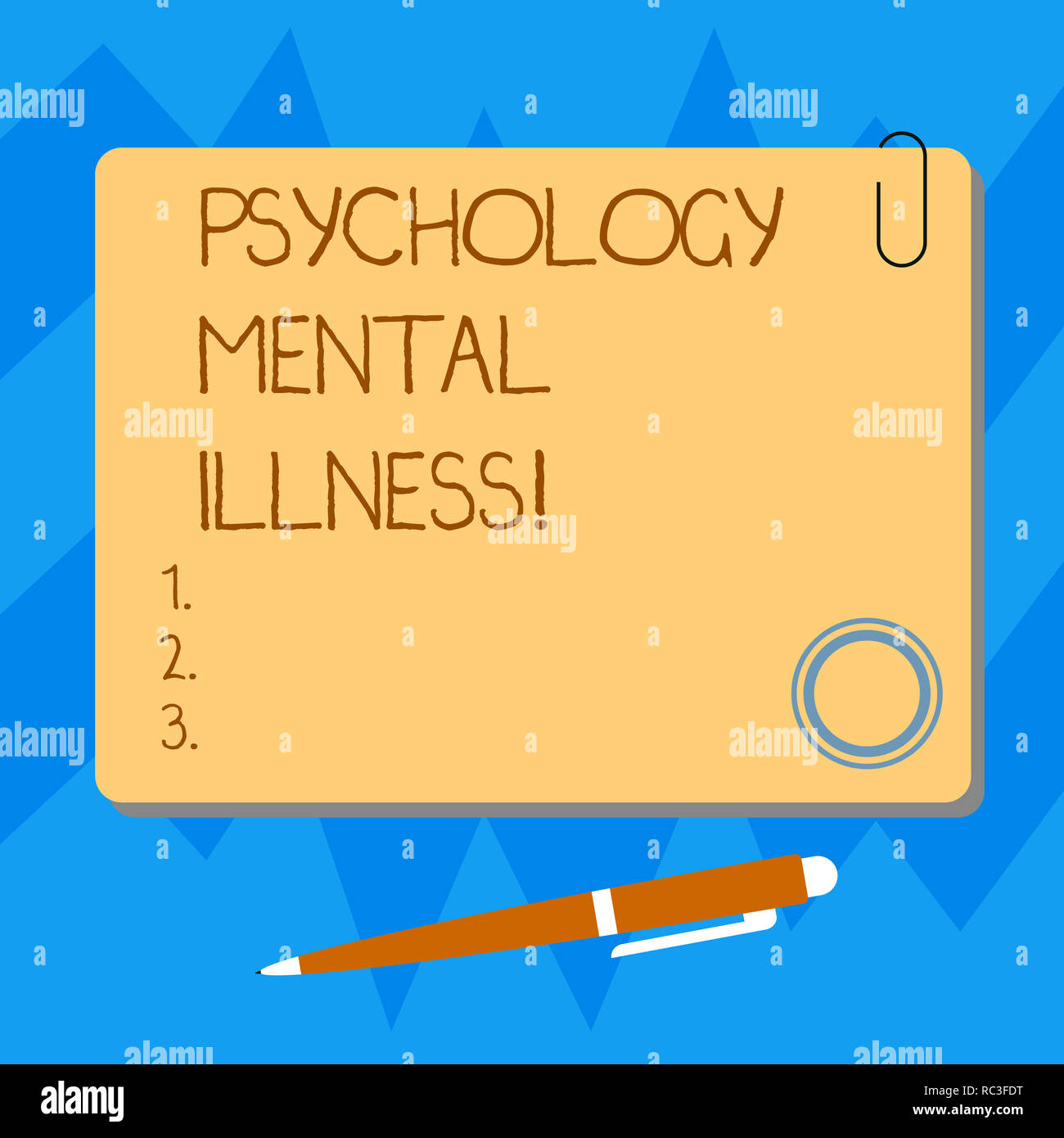 Word writing text Psychology Mental Illness. Business concept for