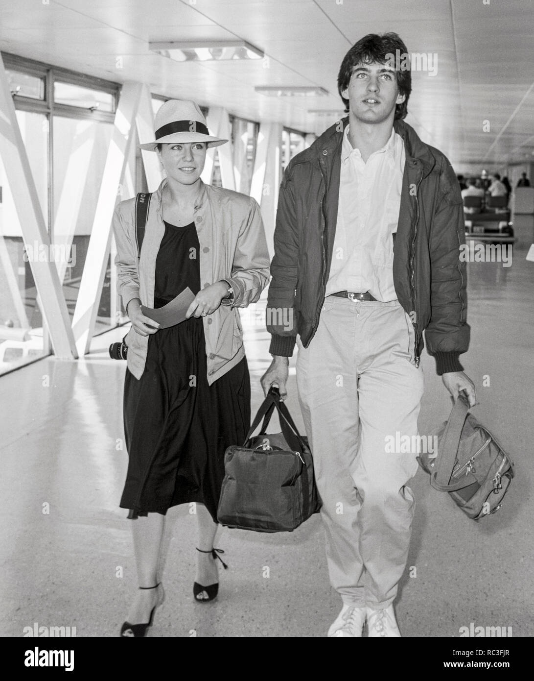 American photographer and actress Koo Stark and husband Tim Jeffries ...