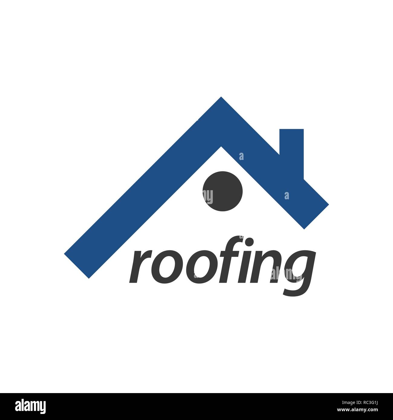 Roofing logo concept design. Symbol graphic template element vector Stock Vector