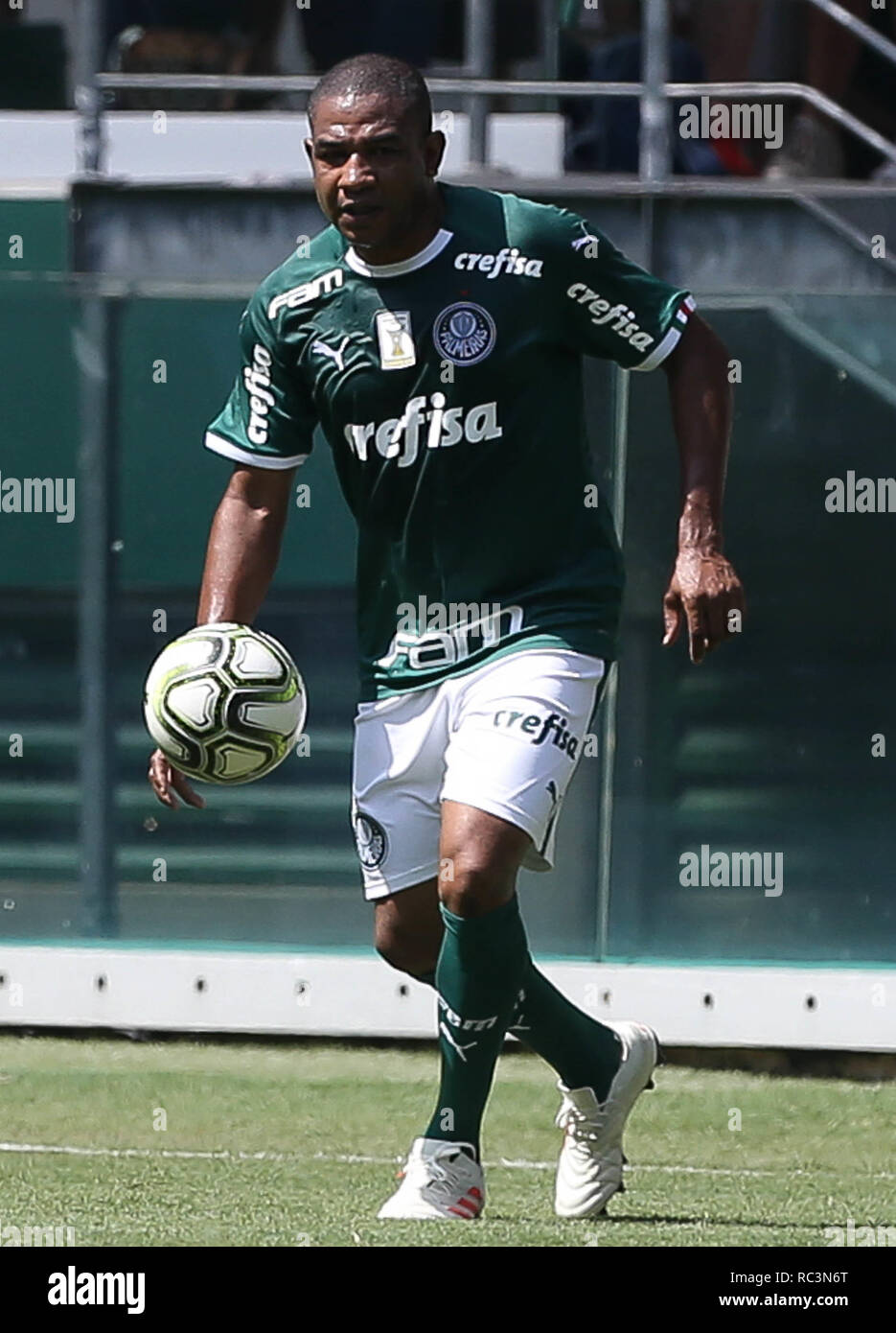 Sao Paulo, Brazil. 13th January 2019. AMIGOS DO ZÉ ROBERTO X PALMEIRAS - Friends of Zé Roberto against Palmeiras. Farewell game of the ex-player Zé Roberto, in the arena Allianz Park. Cesar Sampaio. (Photo: Cesar Greco/Fotoarena) Credit: Foto Arena LTDA/Alamy Live News Stock Photo