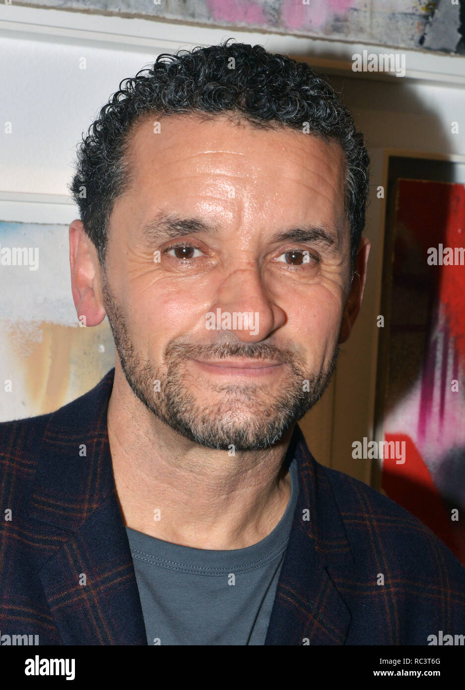 Los Angeles, Ca, USA. 12th Jan, 2019. Lee Quinones at 'If These Walls Could Talk' exhibition at the Charlie James Gallery in Los Angeles, California on January 12, 2019. Credit: Koi Sojer/Snap'n U Photos/Media Punch/Alamy Live News Stock Photo