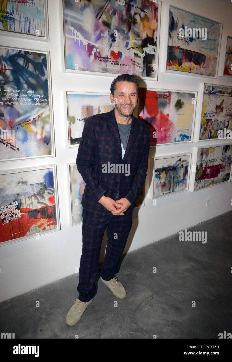 Los Angeles, Ca, USA. 12th Jan, 2019. Lee Quinones 'If These Walls Could Talk' exhibition at the Charlie James Gallery in Los Angeles, California on January 12, 2019. Credit: Koi Sojer/Snap'n U Photos/Media Punch/Alamy Live News Stock Photo