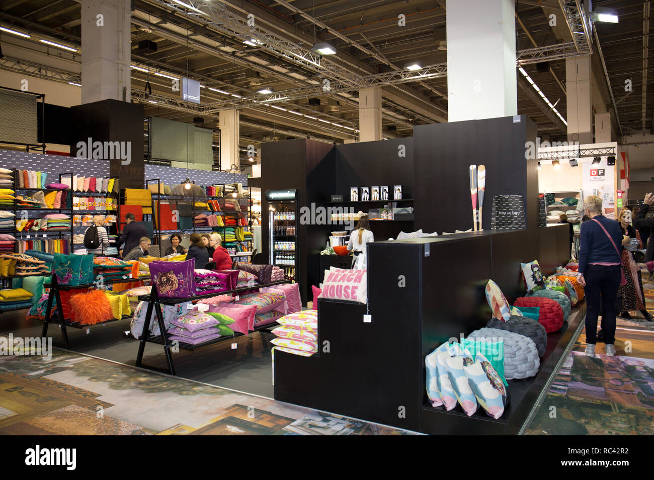 impressions of the biggest international leading trade fair for home and contract textiles and the global benchmark for quality design in ffm germany Stock Photo
