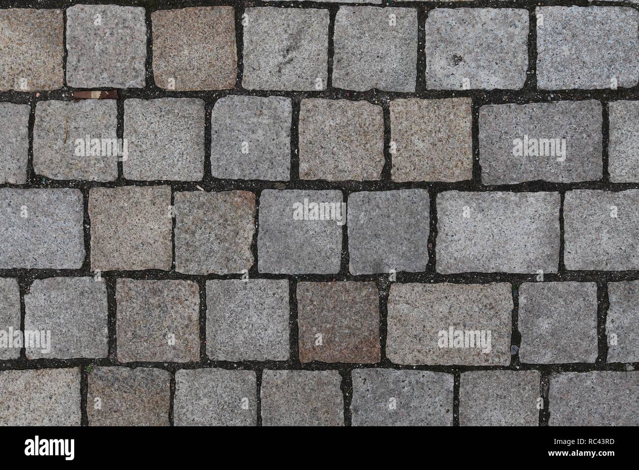 Close up surface of cobblestone in high resolution Stock Photo