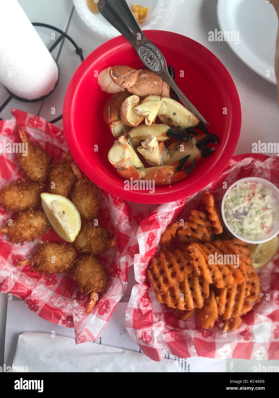 Stone Crab Lunch in Everglades City, Florida Stock Photo Alamy