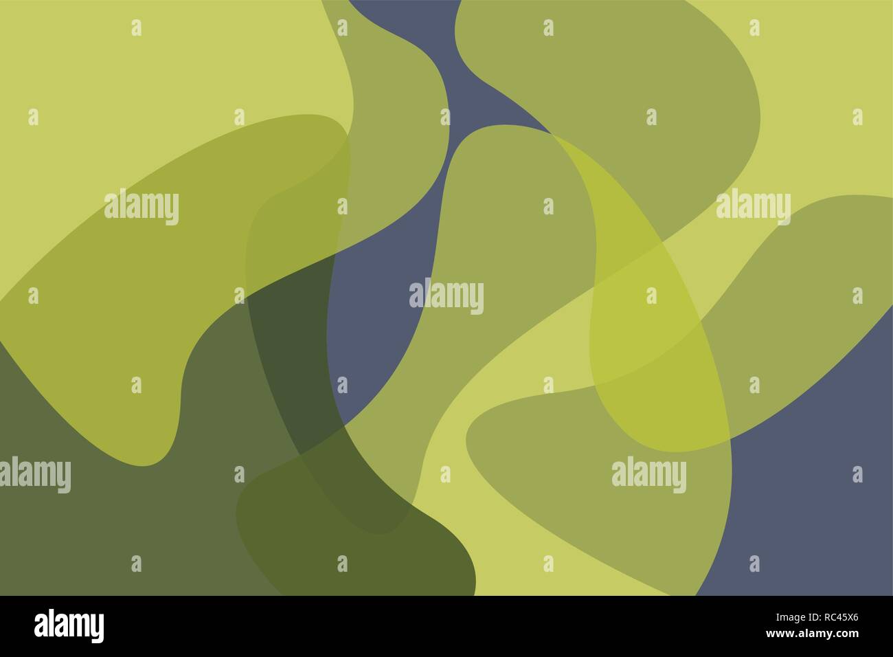 Abstract background pattern made with organic, geometric shapes in blue and green colors. Playful and modern vector art. Stock Vector