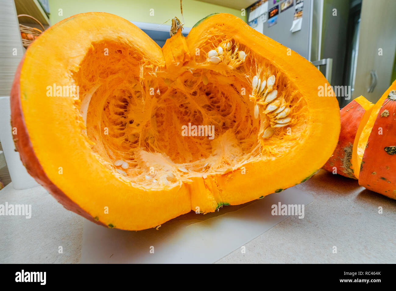 The half of a delicious pumpkin hi-res stock photography and images - Alamy