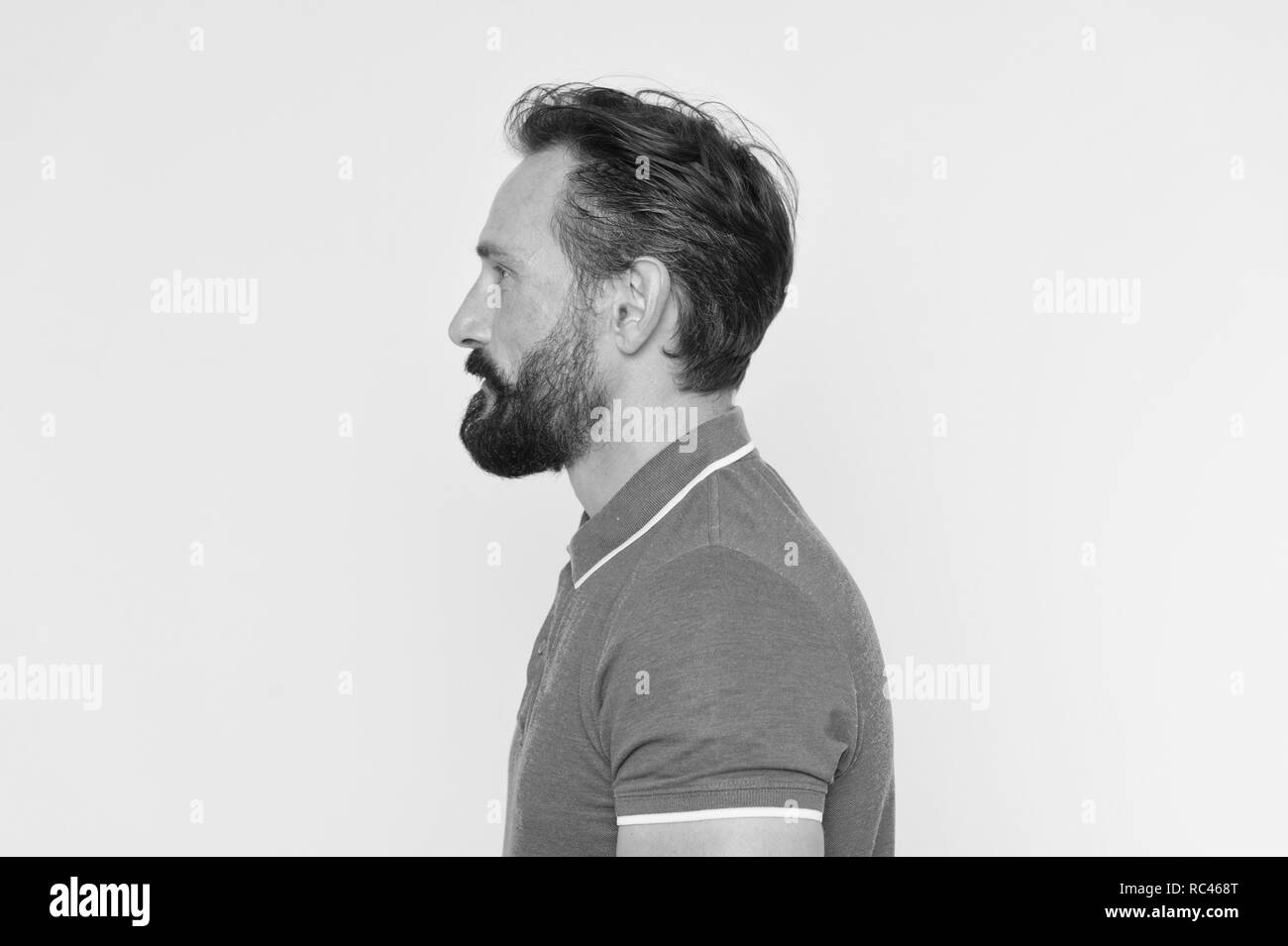 Healthy hair man hairstyle back Black and White Stock Photos & Images -  Alamy