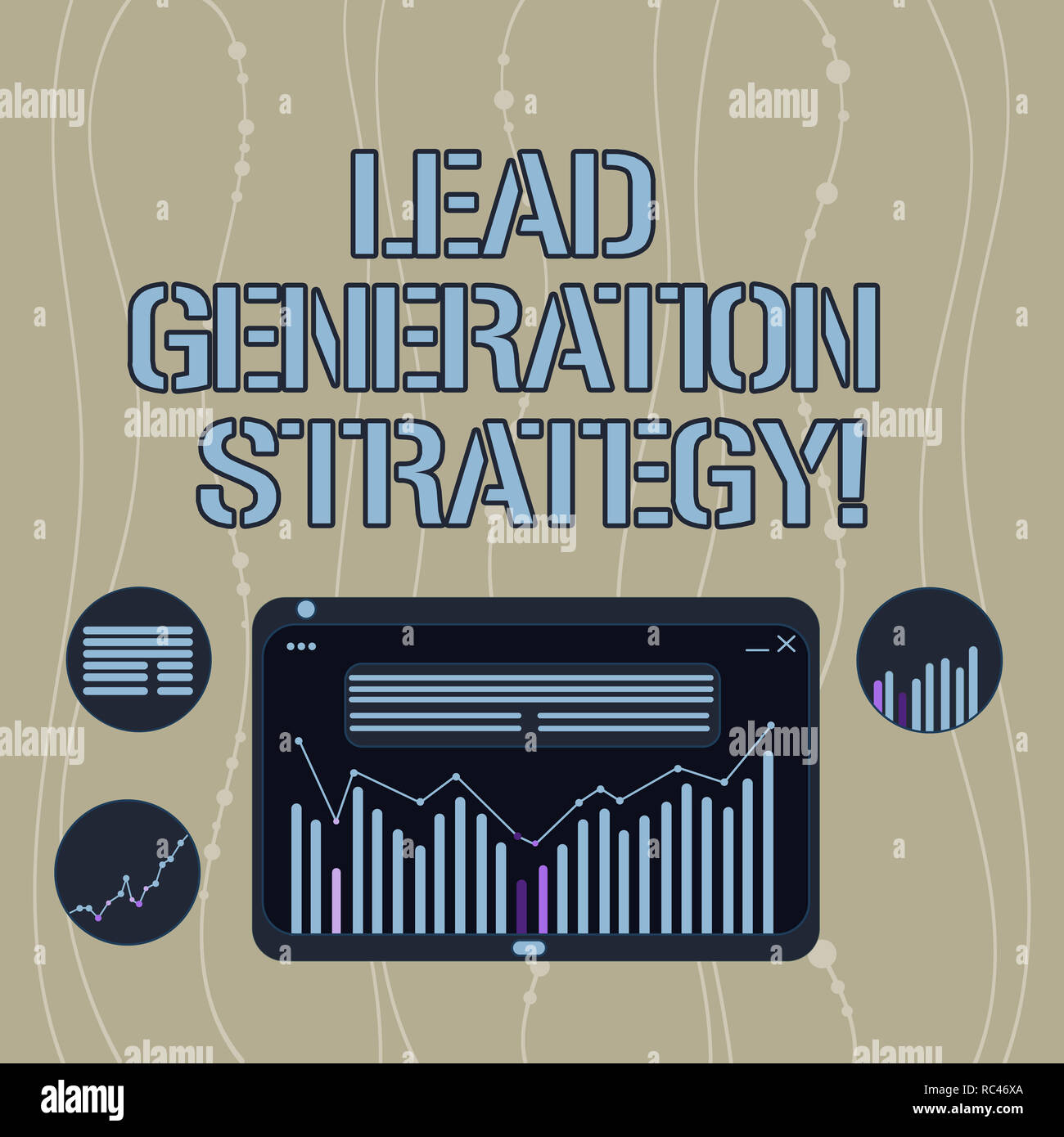 Handwriting text Lead Generation Strategy. Concept meaning Approach in ...