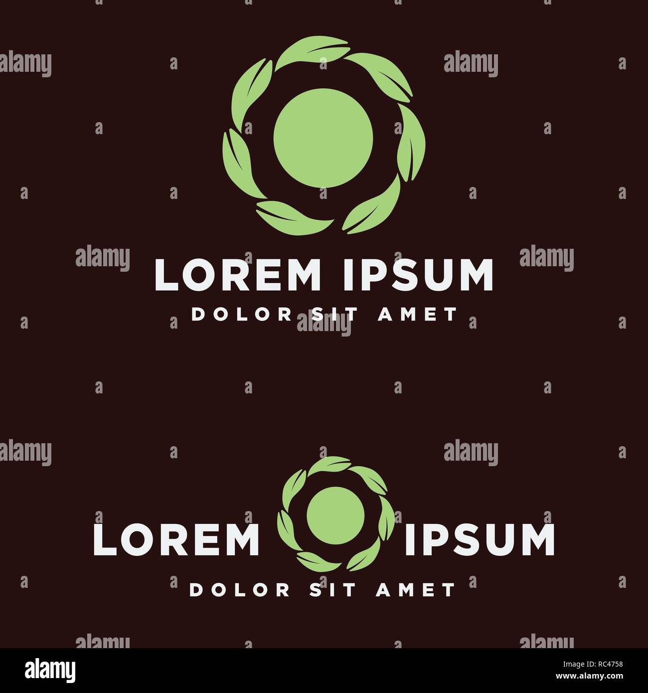 leaf green eco creative logo template vector illustration, icon ...