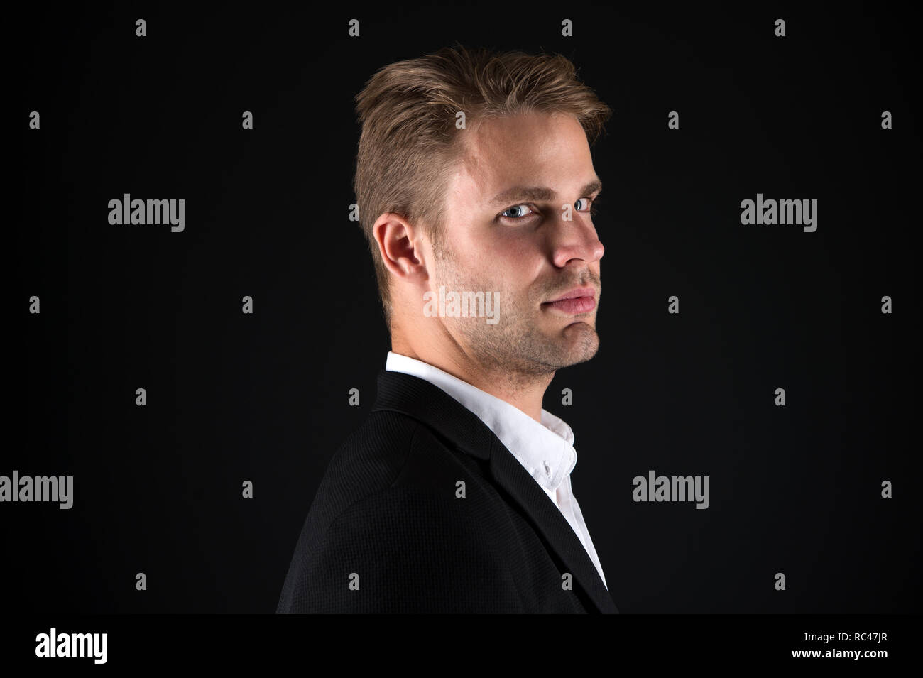 Businessman Hair Groomed Face Stylish And Modern Appearance Well