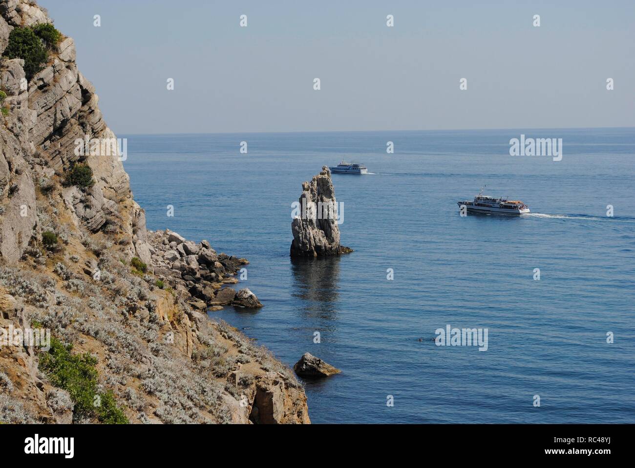 Ukraine. Autonomous Republic of Crimea. Black Sea Coast. around Gaspra. Stock Photo