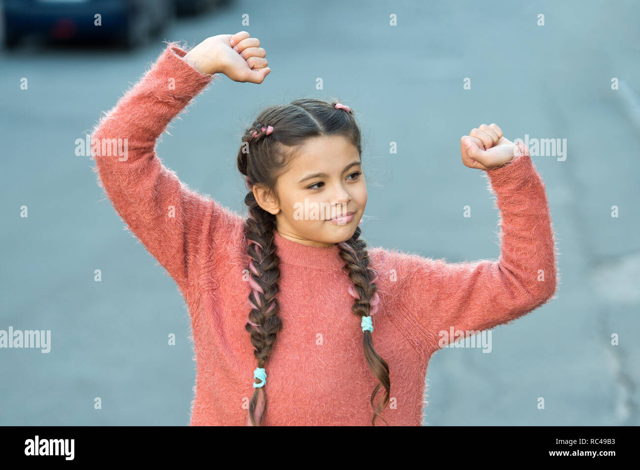 Small Kid Fashion Childhood Happiness Small Girl Child With