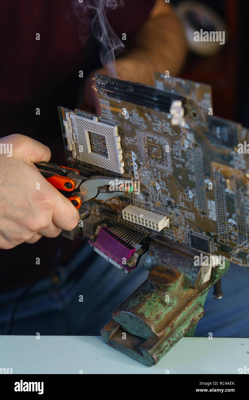 Beautiful view of Motherboard Capacitor Repair