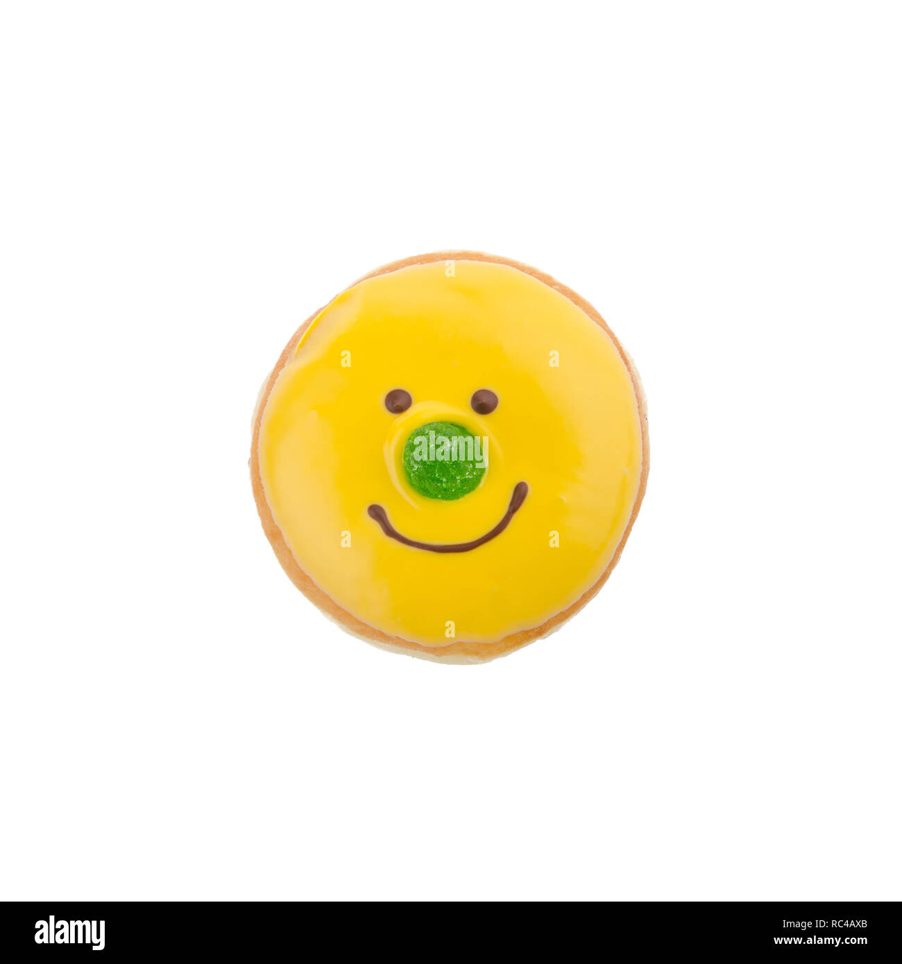 Donut or funny donut on a background Stock Photo