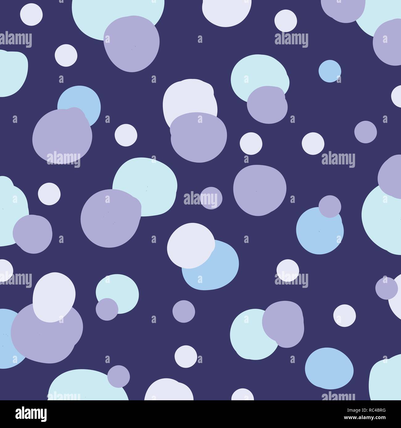 Abstract pastels color circles hand drawn purple background. Vector