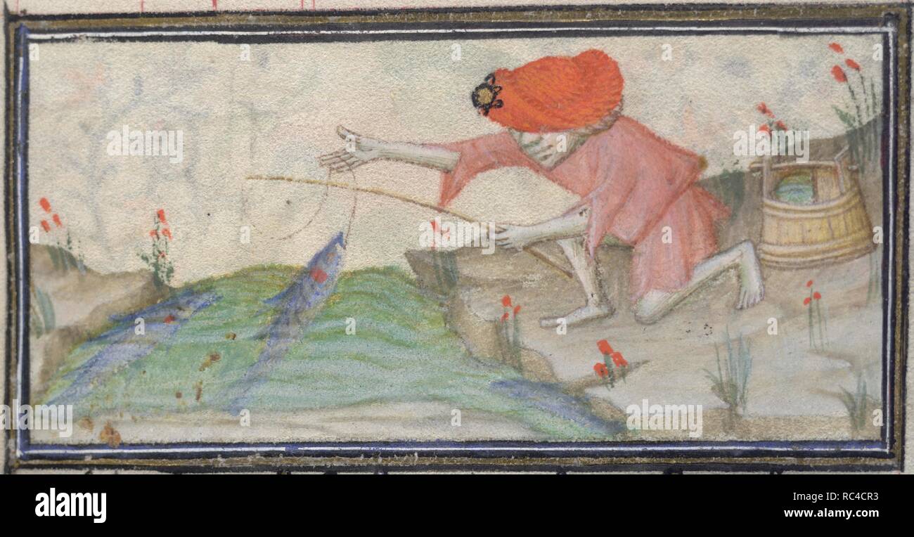 https://c8.alamy.com/comp/RC4CR3/a-man-fishing-book-of-hours-france-paris-circa-1407-detail-a-man-dressed-in-red-catching-a-fish-from-a-river-image-taken-from-book-of-hours-originally-publishedproduced-in-france-paris-circa-1407-source-add-29433-f2-language-mostly-latin-partly-french-author-master-of-the-brussels-initials-RC4CR3.jpg