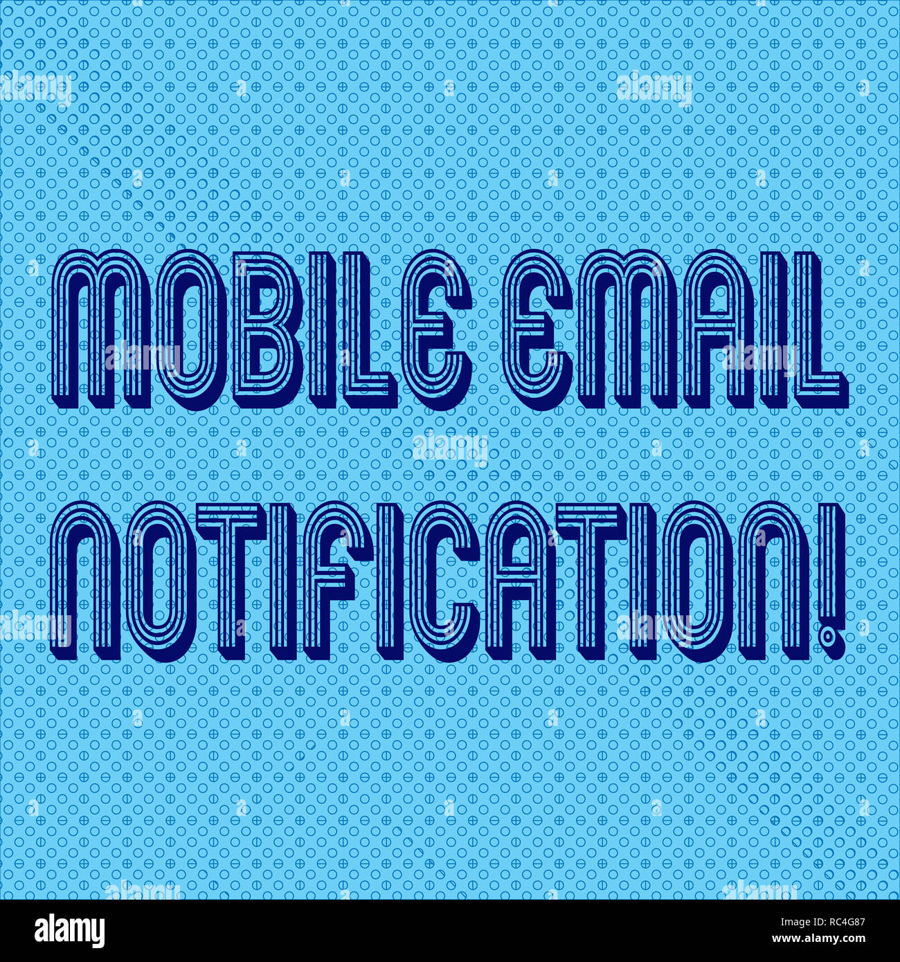 Handwriting Text Writing Mobile Email Notification Concept Meaning Email Message That Pops Up On A Mobile Device Seamless Dots Tiny Loop Rings Scatte Stock Photo Alamy