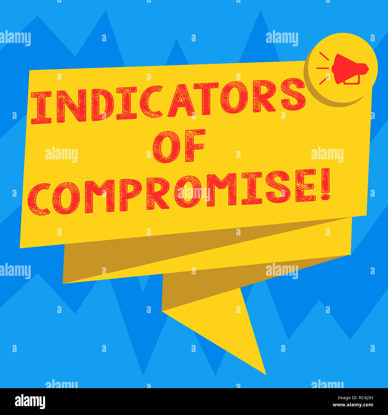 Text sign showing Indicators Of Compromise. Conceptual photo artifact