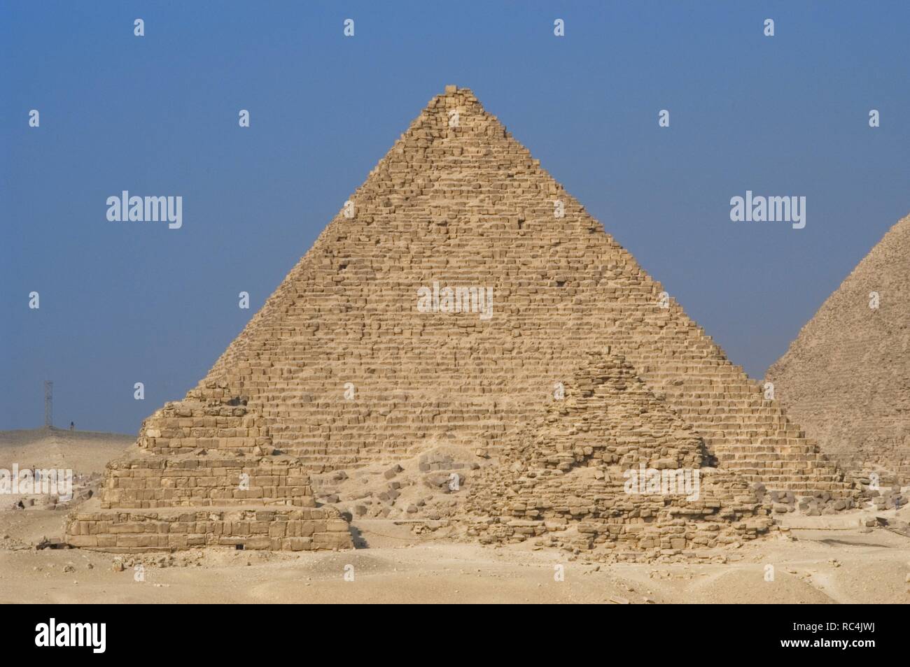 Egypt. The Great Pyramid of Giza called Pyramid of Menkaure. The ...