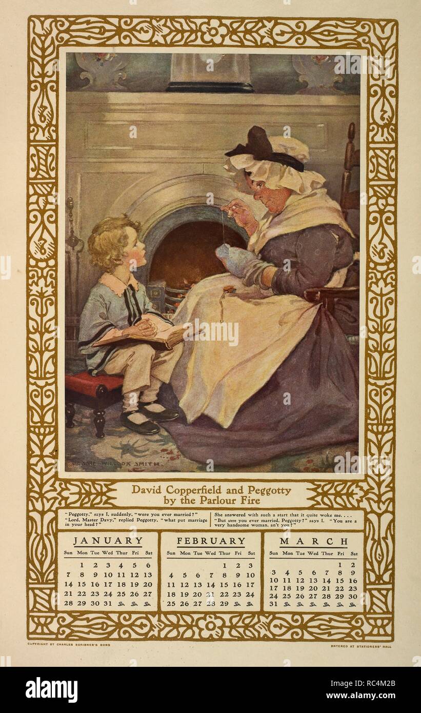 Children of dickens a calendar for 1912 hi-res stock photography and ...