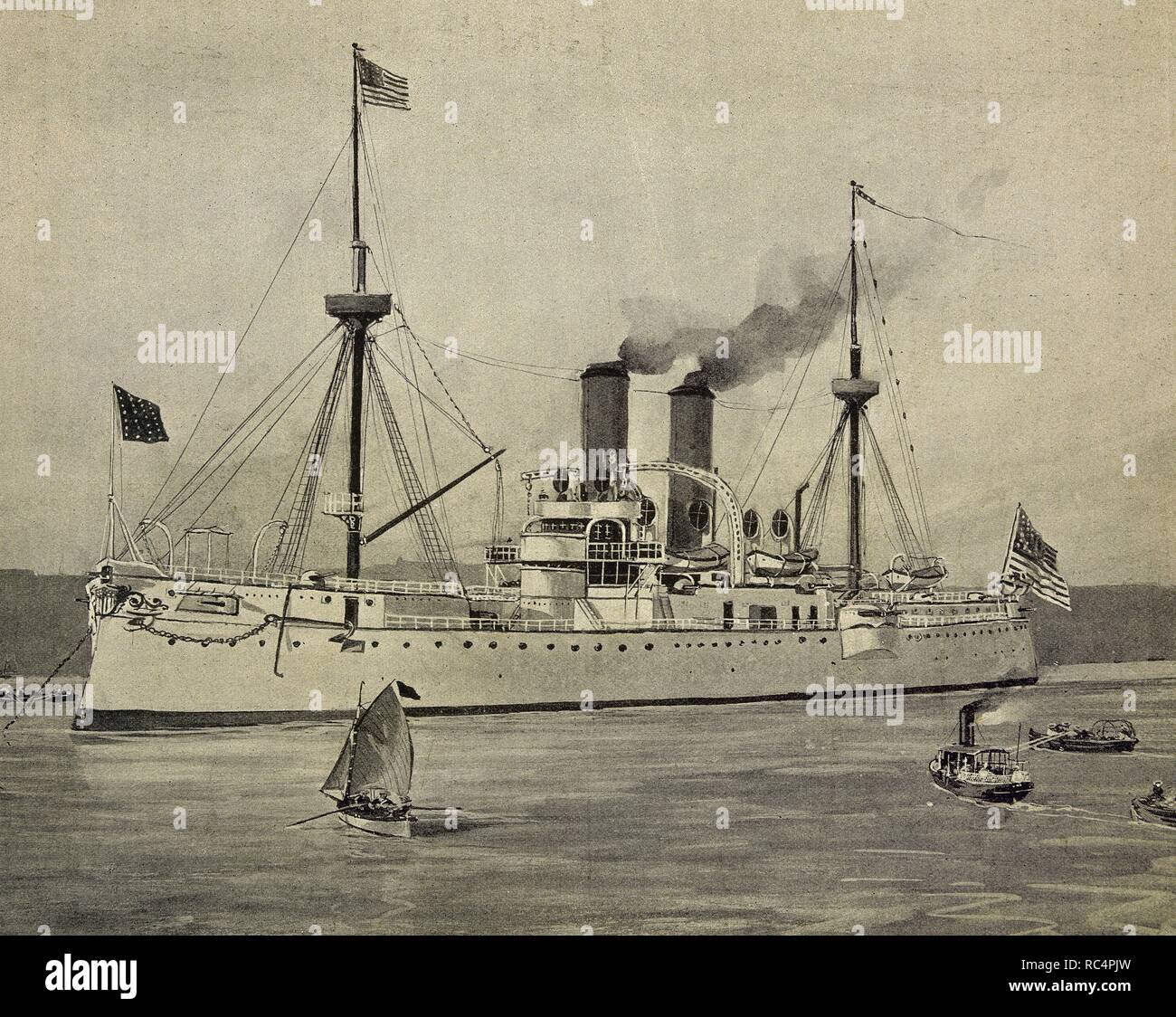 Spanish American War The American Naval Ship Uss Maine Acr
