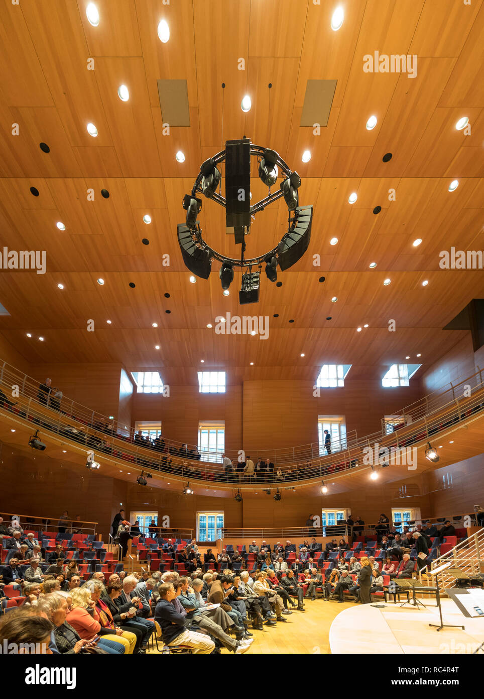Pierre Boulez Saal in the Barenboim Said Academy Berlin. Designed by Gehry. Stock Photo